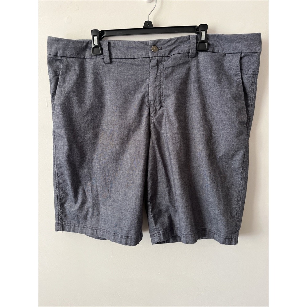 Lululemon Men's The Works Performance Chino Shorts Gray Blue M7936S Size 40
